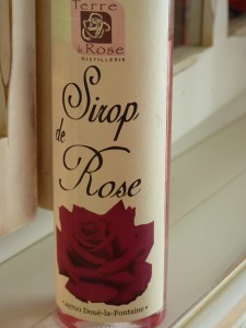 Sirop de rose distillerie terre de rose