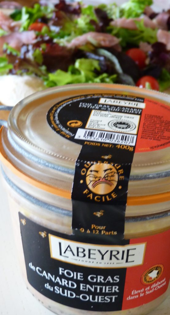 Pizza-salade au foie gras Labeyrie