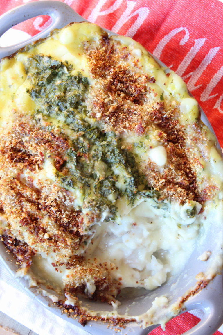 gratin de lieu jaune panais et radis noir