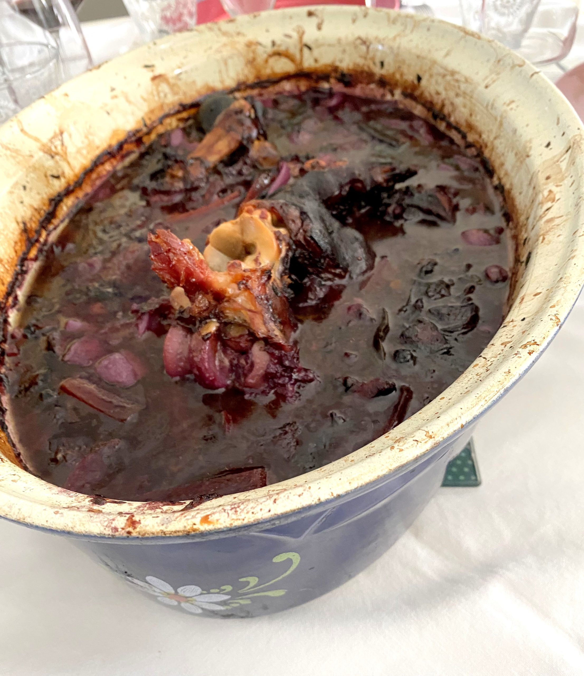 bourguignon de boeuf angus et pieds de porc