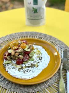 moules et labneh au zaatar