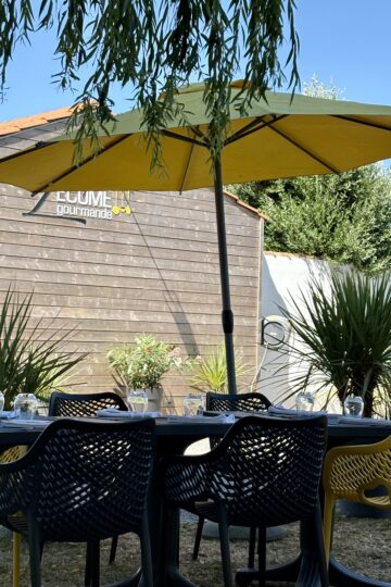 terrasse restaurant l'écume gourmande bouin