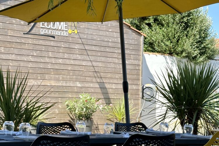 terrasse restaurant l'écume gourmande bouin