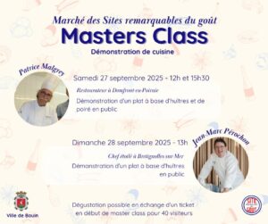 Master Class marché des sites remarquables du goût bouin
