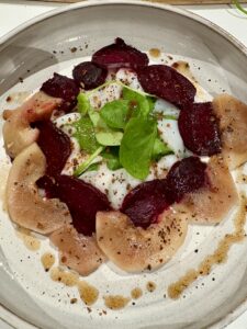 Noix de Saint-Jacques au poires confites